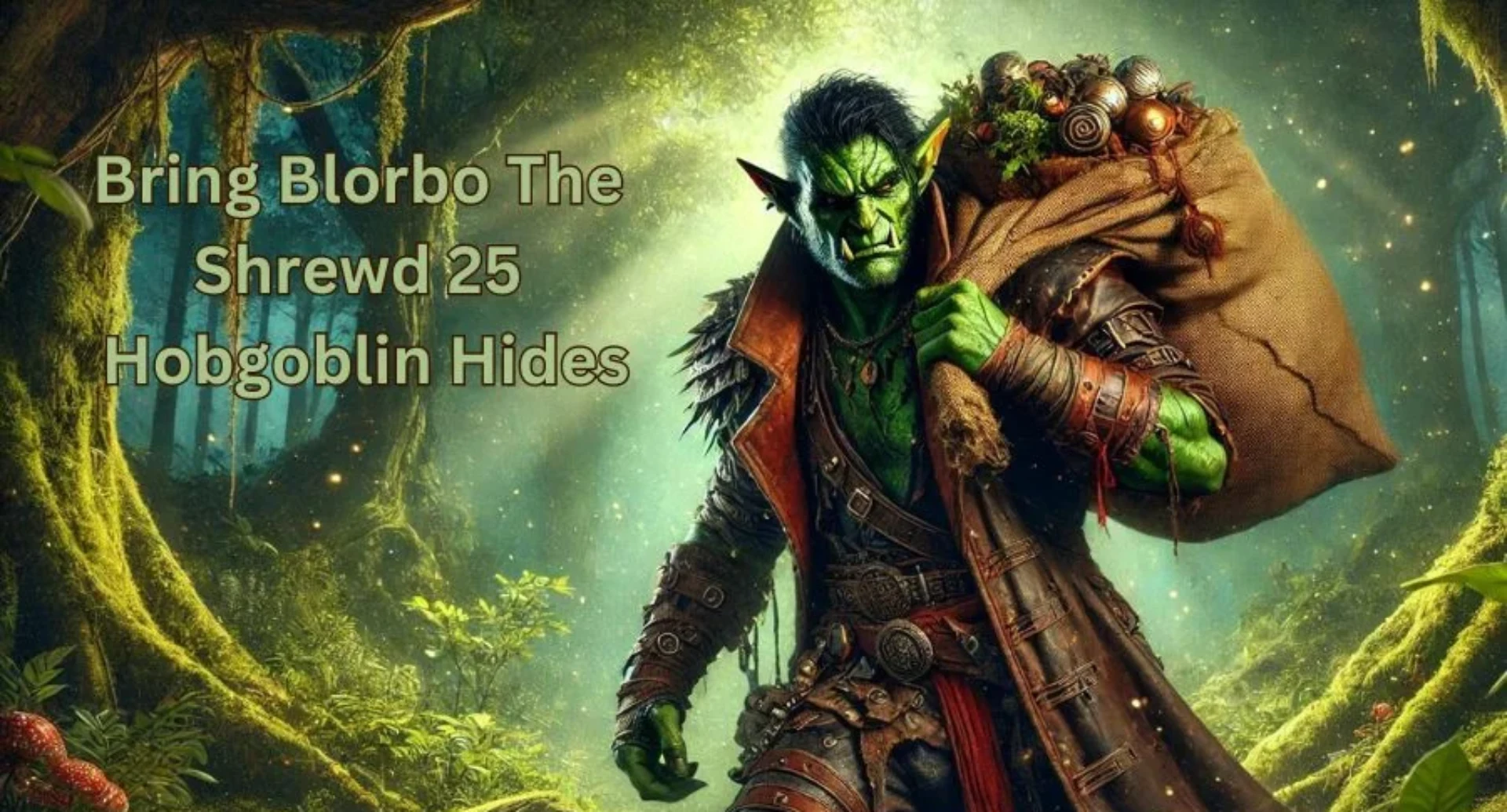 Bring Blorbo the Shrewd 25 Hobgoblin Hides in the Tech Realm